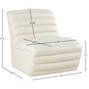  Manufacturer Color_Cream -- Vega Cream Vegan Leather Upholstered Accent Chair IMAGE 8