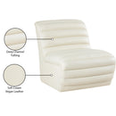  Manufacturer Color_Cream -- Vega Cream Vegan Leather Upholstered Accent Chair IMAGE 9