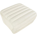  Manufacturer Color_Cream -- Vega Cream Vegan Leather Upholstered Ottoman IMAGE 5