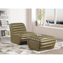 Meridian Vega Olive Vegan Leather Accent Chair IMAGE 10