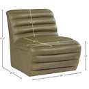  Manufacturer Color_Olive -- Vega Olive Vegan Leather Upholstered Accent Chair IMAGE 8