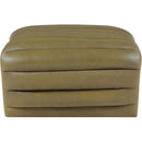  Manufacturer Color_Olive -- Vega Olive Vegan Leather Upholstered Ottoman IMAGE 3