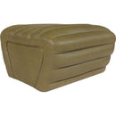  Manufacturer Color_Olive -- Vega Olive Vegan Leather Upholstered Ottoman IMAGE 4
