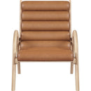  Manufacturer Color_Cognac -- Randal Cognac Vegan Leather Upholstered Accent Chair IMAGE 3