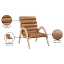  Manufacturer Color_Cognac -- Randal Cognac Vegan Leather Upholstered Accent Chair IMAGE 9