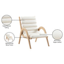  Manufacturer Color_Cream -- Randal Cream Vegan Leather Upholstered Accent Chair IMAGE 9
