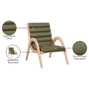  Manufacturer Color_Olive -- Randal Olive Vegan Leather Upholstered Accent Chair IMAGE 9
