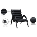  Manufacturer Color_Black -- Meridian Randal Stationary Leather Look Accent Chair IMAGE 9