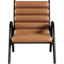  Manufacturer Color_Cognac -- Randal Cognac Vegan Leather Upholstered Accent Chair IMAGE 3