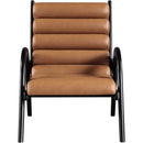 Meridian Randal Cognac Vegan Leather Accent Chair IMAGE 3