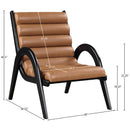  Manufacturer Color_Cognac -- Randal Cognac Vegan Leather Upholstered Accent Chair IMAGE 8