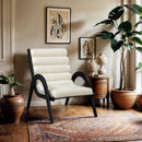  Manufacturer Color_Cream -- Randal Cream Vegan Leather Upholstered Accent Chair IMAGE 2