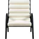  Manufacturer Color_Cream -- Randal Cream Vegan Leather Upholstered Accent Chair IMAGE 3