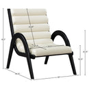  Manufacturer Color_Cream -- Randal Cream Vegan Leather Upholstered Accent Chair IMAGE 8