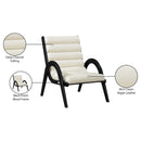  Manufacturer Color_Cream -- Randal Cream Vegan Leather Upholstered Accent Chair IMAGE 9