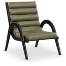  Manufacturer Color_Olive -- Randal Olive Vegan Leather Upholstered Accent Chair IMAGE 1