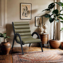  Manufacturer Color_Olive -- Randal Olive Vegan Leather Upholstered Accent Chair IMAGE 2