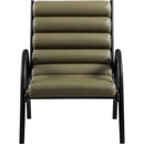 Meridian Randal Olive Vegan Leather Accent Chair IMAGE 3