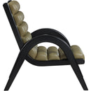  Manufacturer Color_Olive -- Randal Olive Vegan Leather Upholstered Accent Chair IMAGE 4