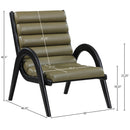  Manufacturer Color_Olive -- Randal Olive Vegan Leather Upholstered Accent Chair IMAGE 8