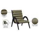Meridian Randal Olive Vegan Leather Accent Chair IMAGE 9