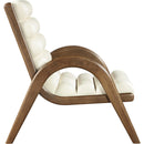  Meridian Randal Cream Vegan Leather Upholstered Accent Chair IMAGE 4