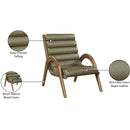  Manufacturer Color_Olive -- Randal Olive Vegan Leather Upholstered Accent Chair IMAGE 10