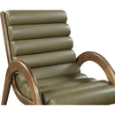  Meridian Randal Olive Vegan Leather Upholstered Accent Chair IMAGE 6