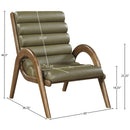  Manufacturer Color_Olive -- Randal Olive Vegan Leather Upholstered Accent Chair IMAGE 9