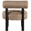  Manufacturer Color_Tan -- Ambre Tan Vegan Shearling Fabric Upholstered Accent Chair IMAGE 5