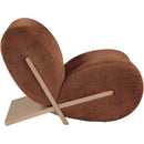  Manufacturer Color_Cognac -- Akira Cognac Fabric Upholstered Accent Chair IMAGE 4