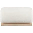  Manufacturer Color_Cream -- Akira Cream Fabric Upholstered Ottoman IMAGE 3