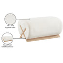  Manufacturer Color_Cream -- Akira Cream Fabric Upholstered Ottoman IMAGE 8