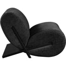  Manufacturer Color_Black -- Meridian Akira Stationary Fabric Accent Chair IMAGE 4