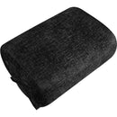 Meridian Akira Black Fabric Ottoman IMAGE 4