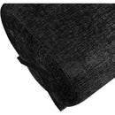 Meridian Akira Black Fabric Ottoman IMAGE 5