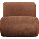 Meridian Akira Cognac Fabric Accent Chair IMAGE 3
