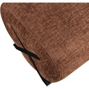  Manufacturer Color_Cognac -- Akira Cognac Fabric Upholstered Ottoman IMAGE 6