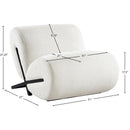  Manufacturer Color_Cream -- Akira Cream Fabric Upholstered Accent Chair IMAGE 8