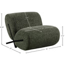  Manufacturer Color_Green -- Akira Green Fabric Upholstered Accent Chair IMAGE 8
