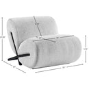  Manufacturer Color_Grey -- Akira Grey Fabric Upholstered Accent Chair IMAGE 8