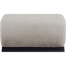  Manufacturer Color_Grey -- Akira Grey Fabric Upholstered Ottoman IMAGE 3