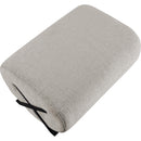  Manufacturer Color_Grey -- Akira Grey Fabric Upholstered Ottoman IMAGE 5