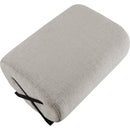 Meridian Akira Grey Fabric Ottoman IMAGE 5