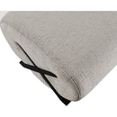 Meridian Akira Grey Fabric Ottoman IMAGE 6