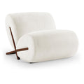  Manufacturer Color_Cream -- Akira Cream Fabric Upholstered Accent Chair IMAGE 1
