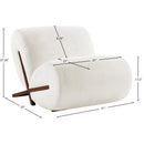  Manufacturer Color_Cream -- Akira Cream Fabric Upholstered Accent Chair IMAGE 8