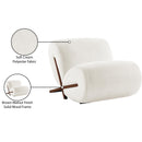  Manufacturer Color_Cream -- Akira Cream Fabric Upholstered Accent Chair IMAGE 9
