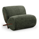 Meridian Akira Green Fabric Accent Chair IMAGE 1