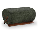  Manufacturer Color_Green -- Akira Green Fabric Upholstered Ottoman IMAGE 1